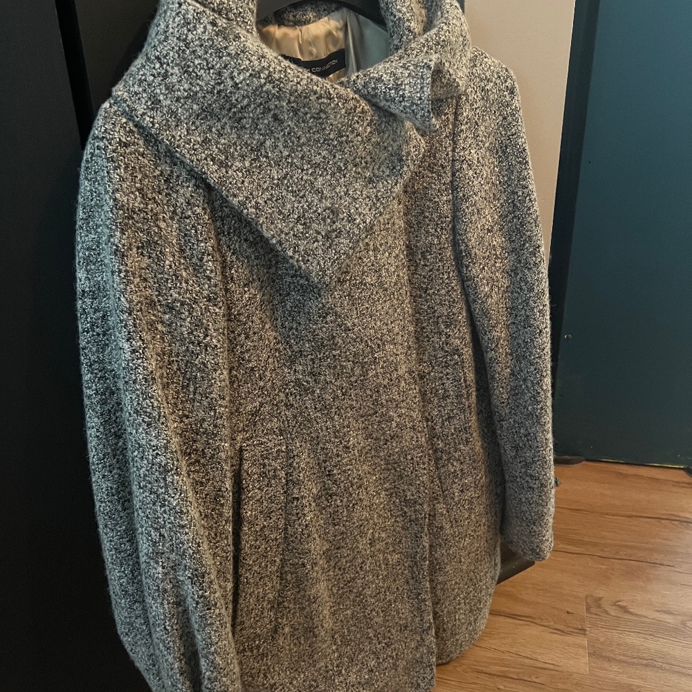 French Connection-Wool cowl neck coat